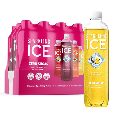 Sparkling Ice variety pack 12 bottles 17oz fruity sparkling water
