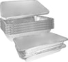 21 x 13 Disposable Aluminum Foil Full Size Deep Pans with Lids