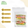 EcoQuality Resealable Clear Food Storage Bags Portion 8x3.87 Inches