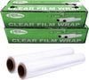 18in x 2000ft Plastic Film Roll Food Service Wrap with Cutter Box