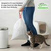 13 Gallon White Cat Litter Bags with Red Easy Tie Drawstring