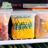 EcoQuality Resealable Clear Food Storage Bags Portion 8x3.87 Inches