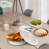 Disposable Round Aluminum Foil Takeout Pans with Flat Board Lids