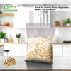 EcoQuality resealable clear sandwich size food storage bags 6.5x5.87 inches