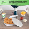 Disposable Round Aluminum Foil Takeout Pans with Flat Board Lids