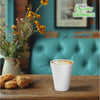 EcoQuality 10 oz white foam insulated disposable drinking cup