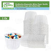 Disposable White Paper Medicine Cup with Rolled Rim