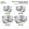 Disposable Round Aluminum Foil Takeout Pans with Flat Board Lids