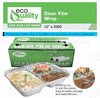 12in x 2000ft Plastic Film Roll Food Service Wrap with Cutter Box