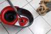 O-Cedar Easywring Microfiber Spin Mop with Bucket Red Gray
