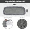 16.5 Inch Microfiber Mop Pads Refills, 3 Pack Reusable Replacement Heads