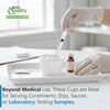 Disposable White Paper Medicine Cup with Rolled Rim
