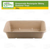 Compostable Rectangular Sugarcane Container Bowl with Lid