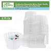 Disposable White Paper Medicine Cup with Rolled Rim