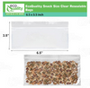 EcoQuality resealable clear snack size food storage bags 6.5x3.5 inches