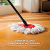 O-Cedar Easywring Microfiber Spin Mop with Bucket Red Gray