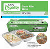 18in x 2000ft Plastic Film Roll Food Service Wrap with Cutter Box
