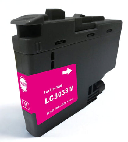 LC3033 magenta high yield ink cartridge compatible with Brother printers, 1500-page yield