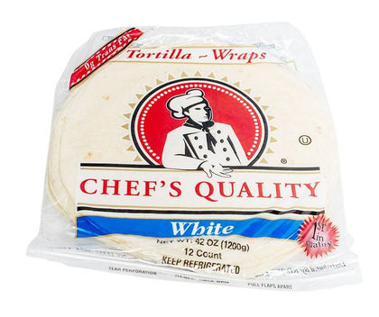 large round 12 inch white flour tortillas soft wraps for burritos and sandwiches
