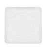 8 1/2-inch square plate, modern dinnerware, chip-resistant dish, durable serving plate, elegant appetizer plate, stackable entrée plate, easy-to-clean glazed dish, restaurant-quality square plate.
