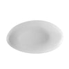 8” Coupe Egg Shape Platter made from chip-resistant porcelain. Perfect for gourmet appetizers, plated desserts & modern dining. Microwave & dishwasher-safe, with a sleek, elegant white design.