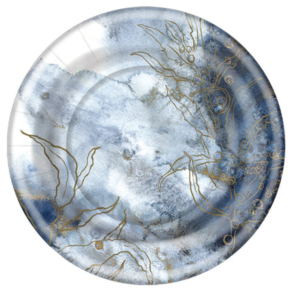 Ocean Blue paper plates in 10.5