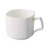 8oz square cup, modern design, durable ceramic, chip-resistant, microwave-safe, dishwasher-safe, stain-resistant, comfortable handle, ideal for coffee, tea, hot chocolate, home, café, office.