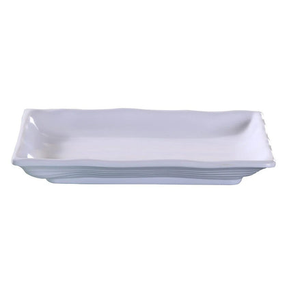 EcoQuality Deep Rectangular Plate is made from durable and reliable melamine material. You can use it for serving sushi, salads, side dishes, or other Asian cuisine appetizers. The Osaka collection has an elegant and stylish design. Performed in white color, it will perfectly fit any restaurant environment allowing you to elevate your dining experience with these high quality affordable restaurant dinnerware.