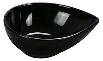 This Waterdrop Shape Bowl is a stylish and versatile addition to any dining setup. With its elegant waterdrop shape and sleek black finish, this dinnerware enhances food presentation while offering exceptional durability. Made from high-quality melamine, it is built to withstand daily use in both casual and upscale dining restaurant environments. Perfect for serving appetizers, salads, and entrees, this dish combines functionality with a modern aesthetic. 