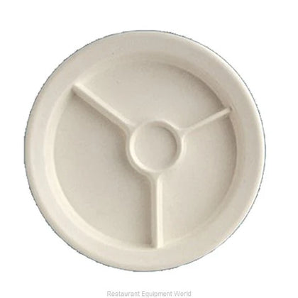 EcoQuality 3-Compartment Plate w/ Cup Holder features three compartments that are perfect for separating different food items and ensuring a well-balanced meal. Crafted from extra heavy-duty melamine, this plate is built to withstand the rigors of a busy restaurant or catering service. This round compartment plate has 9.50 inches in diameter suitable for multiple portions of food such as pasta, meat, salads, etc.