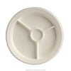 EcoQuality 3-Compartment Plate w/ Cup Holder features three compartments that are perfect for separating different food items and ensuring a well-balanced meal. Crafted from extra heavy-duty melamine, this plate is built to withstand the rigors of a busy restaurant or catering service. This round compartment plate has 9.50 inches in diameter suitable for multiple portions of food such as pasta, meat, salads, etc.