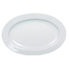 Oval Platter features a rolled edge design crafted from reliable, super white porcelain. Safe for dishwasher, oven, and microwave use, it offers versatile convenience for everyday meals or special occasions in restaurants and home use. Ideal for serving salads, desserts, and appetizers, this elegant platter combines durability with style to enhance your dining experience.