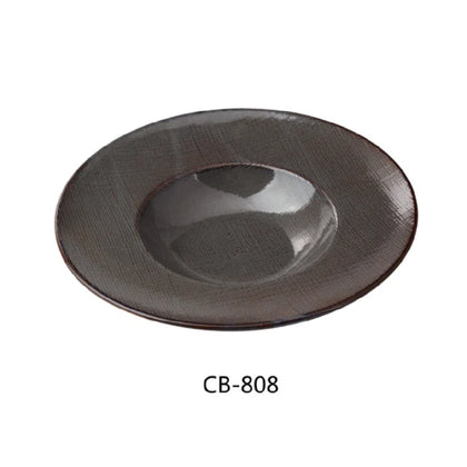 This high-capacity plate offers a 10 Oz capacity, making it suitable for serving hearty soups, stews, and other liquids. Its basket weave design enhances presentation while maintaining functional durability. Crafted from high-quality material, the EcoQuality Soup Plate is microwave and dishwasher safe, promoting efficiency and sanitation in busy foodservice operations. Its robust construction and classic aesthetic make it a reliable choice for restaurants, cafeterias, and catering venues.