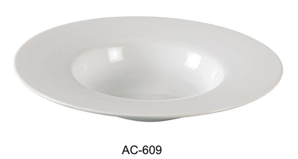 This dessert plate features a simple and elegant design crafted from durable super white porcelain. Its rolled edges resist chipping, ensuring longevity and a refined appearance suitable for various dining settings perfect for serving desserts and salad. Made from high-quality material, this bowl is break resistant, scratch resistant, and maintains its pristine look through frequent use. 