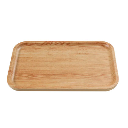 Combining durability and style, this dinner plate highlights a rectangular shape with a golden oak pattern for a natural, refined look. Its break-resistant melamine construction ensures reliability in high-traffic environments, while its dishwasher-safe design simplifies cleanup. This plate is a practical choice for serving appetizers, side dishes, and desserts.