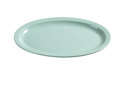 EcoQuality Oval Platter is performed in stylish green color, it can be used for serving turkey, vegetables, cold cuts or Asian appetizers. Made from durable and reliable melamine  allowing you to elevate your dining experience 
with these high quality affordable restaurant dinnerware.
