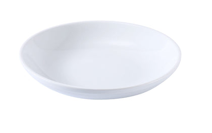 Elevate your dining experience with this EcoQuality Porcelain White Salad/Pasta Bowl, featuring a generous 25 Oz capacity. Perfect for restaurants, cafes, and home use, it combines durability with eco-friendly design. This dinnerware has 9 inches in diameter. Its sturdy porcelain construction ensures long-lasting use, while being dishwasher safe makes cleanup effortless. Choose this bowl to serve your meals with style and sustainability in mind. High quality and affordable restaurant dinnerware.