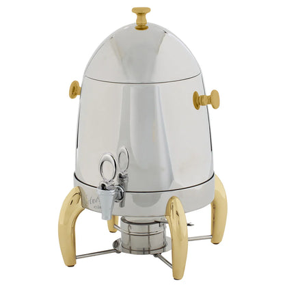 903A-905B 3 & 5-Gal Coffee Urn, Gold Accent & Stainless Steel