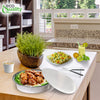 Disposable Round Aluminum Foil Takeout Pans with Flat Board Lids