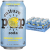 Culture Pop Ginger Lemon Soda 12oz cans 4 six packs probiotic sparkling drink