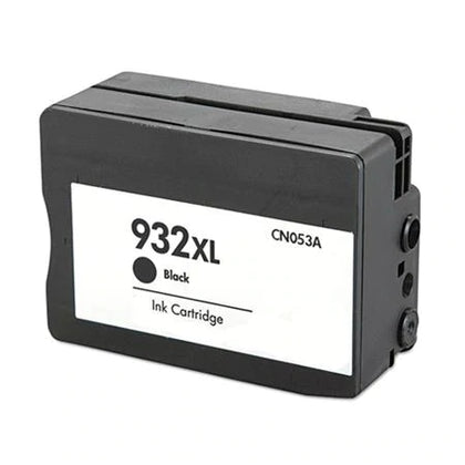 932XL Black Compatible Ink Cartridge for HP OfficeJet printers, high-yield 1,000 pages, delivers sharp, professional-quality black prints.