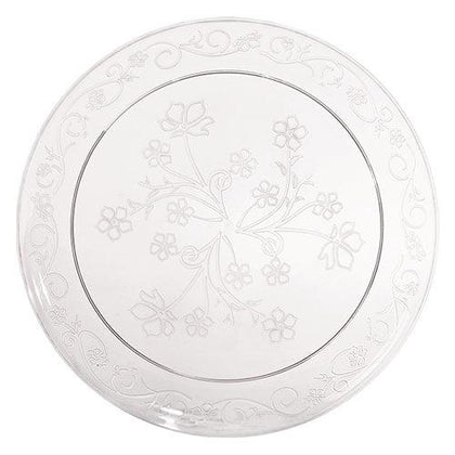 D' Vine Clear Plates – Elegant disposable plastic plates in 6.25