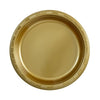 Gold plastic plates in 7