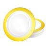 Magnificence Round Gold Plates in 10.25