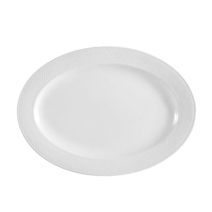 9-inch oval platter, durable, chip-resistant, and stylish, ideal for serving appetizers, entrees, and desserts. Lightweight, easy to clean, perfect for home, restaurant, or catering use.