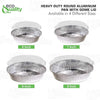 Disposable Round Aluminum Foil Takeout Pans Food Tin Containers