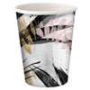 9oz Dusty Pink hot/cold paper cups, perfect for events. Leak-proof, durable, and stylish for both hot and cold drinks.