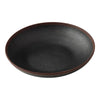 This salad/pasta bowl is ideal in serving salads and pasta. Its elegant black speckled finish with a brown rim adds a sophisticated touch to any dining table, making it ideal for upscale restaurants, hotels, and cafes. Elevate your dining experience with these high quality affordable restaurant dinnerware.