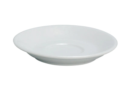 Saucer AC-36 is designed to pair seamlessly with Abco porcelain cups, adding elegance and functionality to any table setting. Made from high-quality porcelain with a smooth finish, this saucer is a durable and stylish choice for restaurants, cafes, catered events, and hotels. Its compact size provides a practical surface for serving espresso and other small beverages while maintaining a refined presentation.