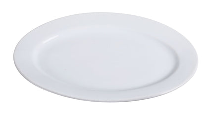 Platter AC-41 is a versatile and elegant choice for serving a variety of dishes, from vegetables and cold cuts to fresh greens and appetizers. Crafted from high-quality porcelain, this durable platter features a sleek glaze finish and a super white design that enhances food presentation. Part of the stylish Abco collection, it seamlessly complements any porcelain tableware set, making it ideal for fine-dining restaurants, catering events, and other professional settings.